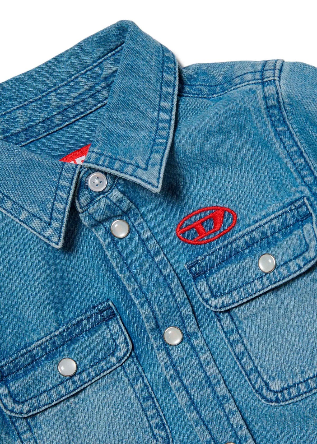 Diesel Kids Camicia di Jeans per Neonati
