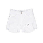 Msgm Kids Short di Jean Cargo Bianco per Bambine