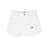 Msgm Kids Short di Jean Cargo Bianco per Bambine