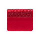 N°21 Red Shoulder Bag with Crystal Application