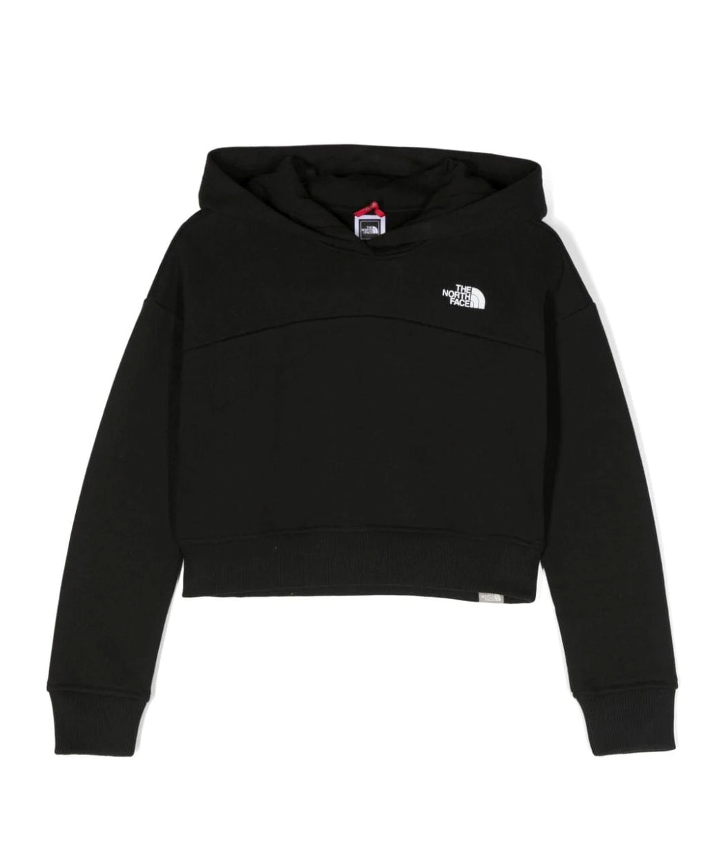 Felpa Crop Nero con Stampa Logo - The North Face Kids | Florence Kids