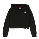 Felpa Crop Nero con Stampa Logo - The North Face Kids | Florence Kids