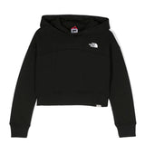 Felpa Crop Nero con Stampa Logo - The North Face Kids | Florence Kids