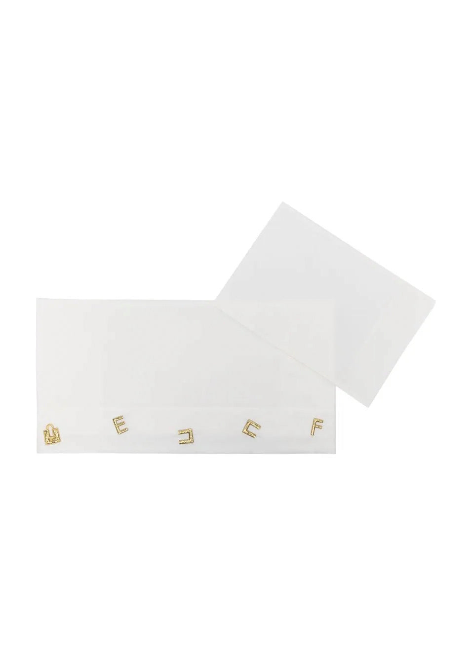 Elisabetta Franchi My Little Girl Sheet with Logo Ivory/Gold