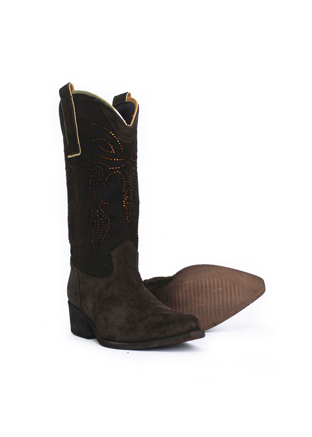 Brown Glitter Camperos High Jammers for Girls