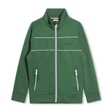 Boss Kids Felpa con Zip Verde per Bambini