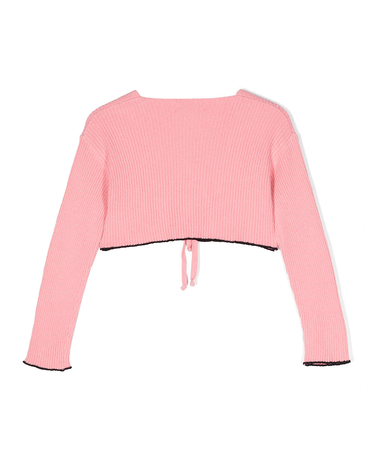 Msgm Kids Cardigan Crop Rosa