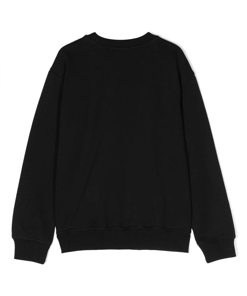 Felpa Moschino Kids Nera con Logo: Comfort e Stile Casual per i Piccoli Trendsetter