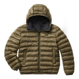Blauer Kids Piumino Reversibile Nero/Verde Oliva per Bambini
