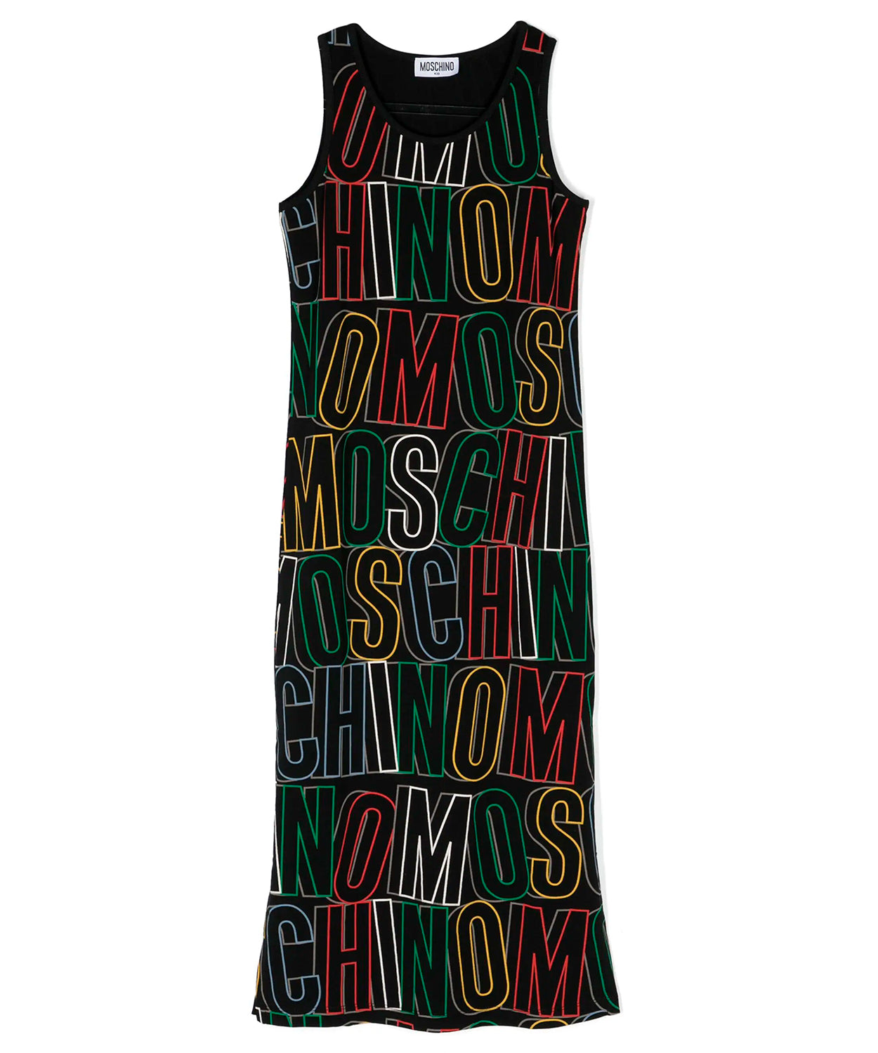 Moschino Kids Abito Lungo Smanicato Multicolor