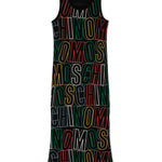 Moschino Kids Abito Lungo Smanicato Multicolor