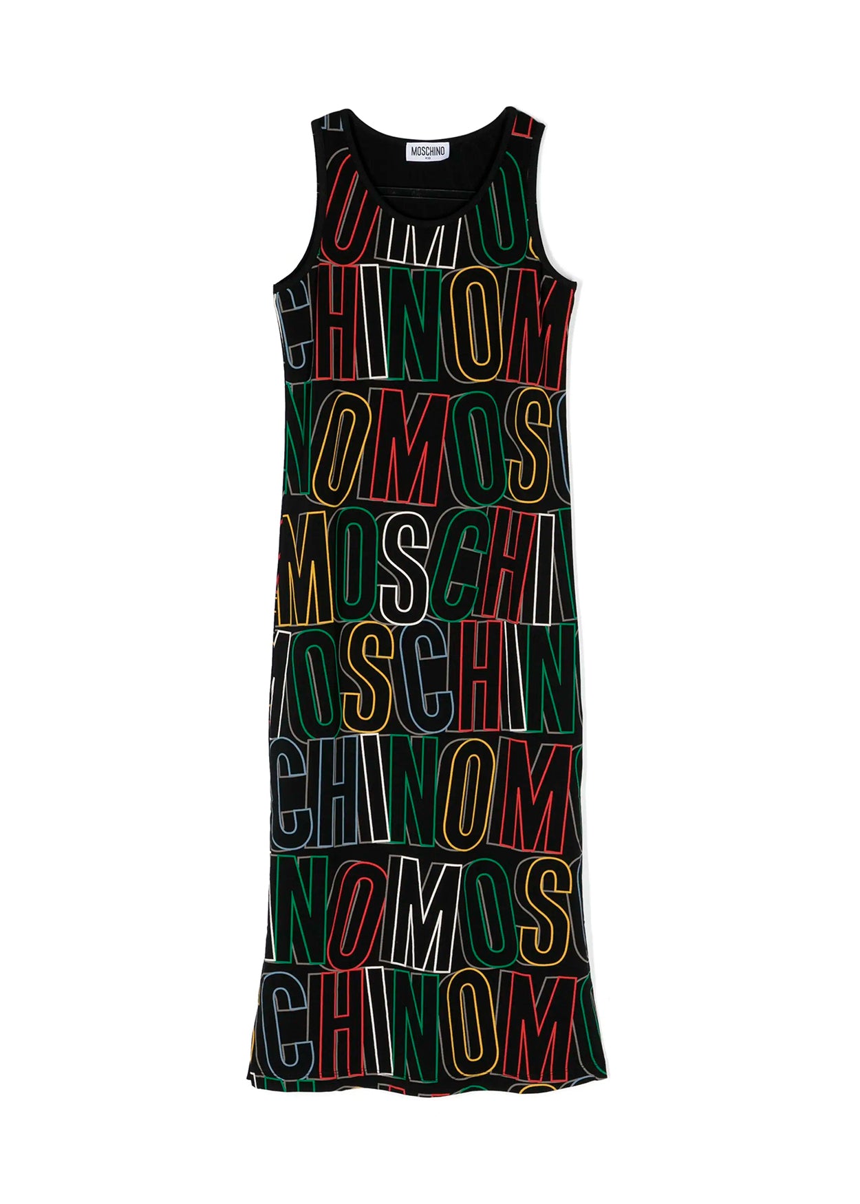 Moschino Kids Abito Lungo Smanicato Multicolor