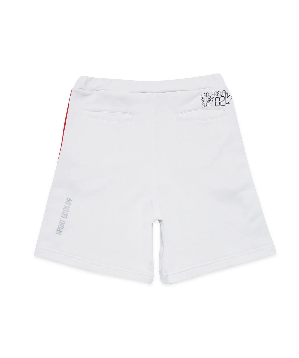 Dsquared2 Kids Short Bianco con Banda Logata