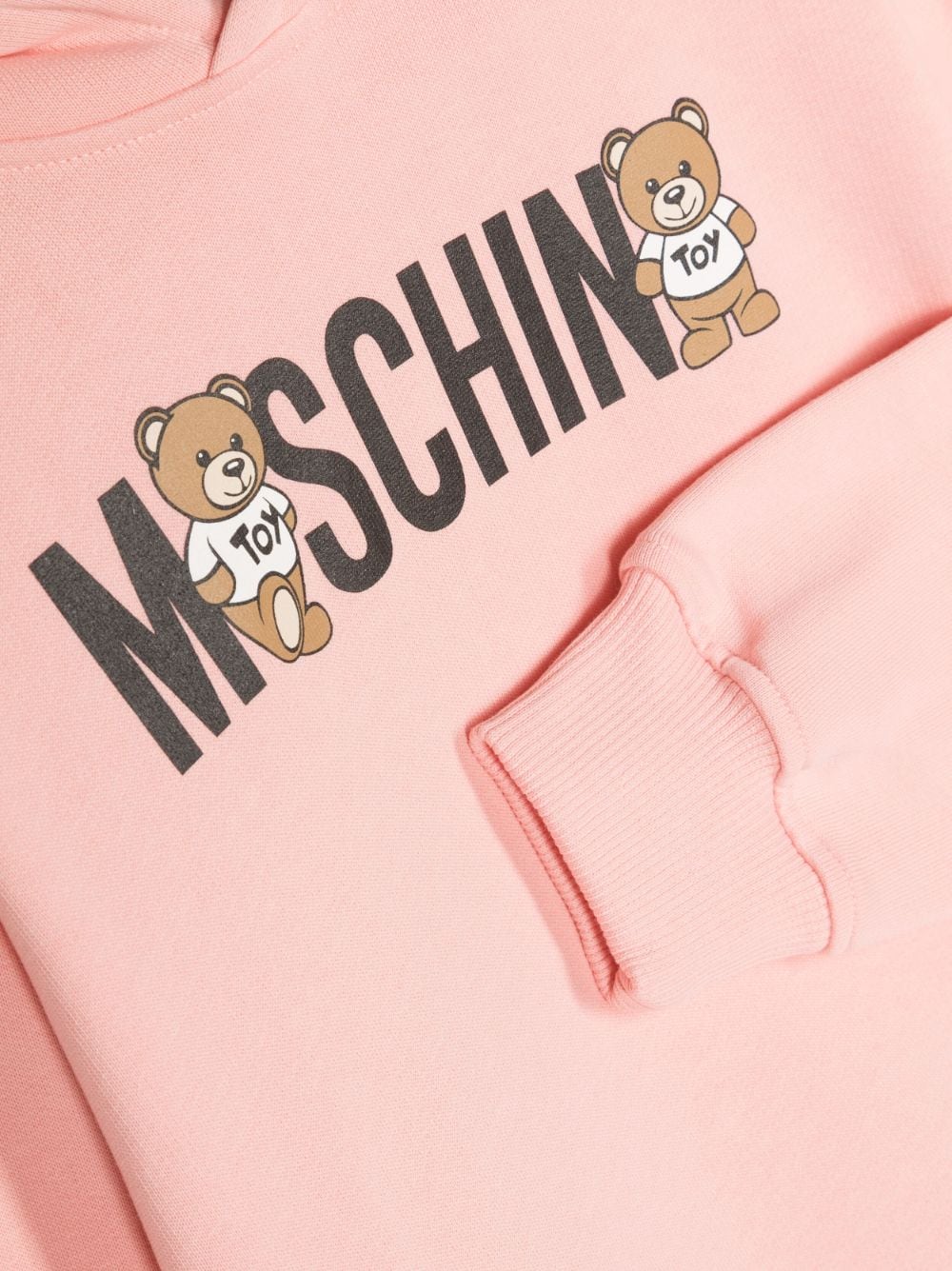 Felpa con Stampa Teddy Bear Rosa Moschino Kids: Dolcezza e Stile per le Piccole Fashioniste