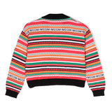 Msgm Kids Cardigan Crochet Multicolor per Bambine