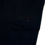 N°21 Kids Pantalone Cargo in Popeline Blu per Bambini