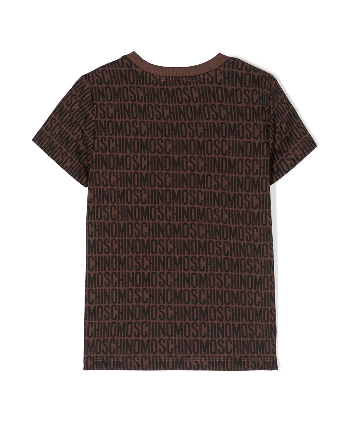 Moschino Kids T-shirt Marrone Monogram All-over