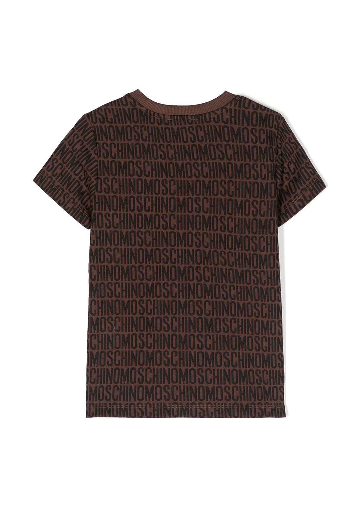 Moschino Kids T-shirt Marrone Monogram All-over