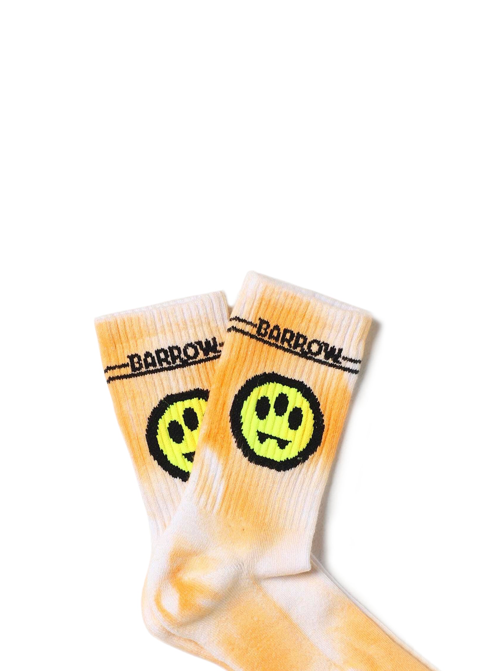 Barrow Kids Orange Tie Dye Terry Socks