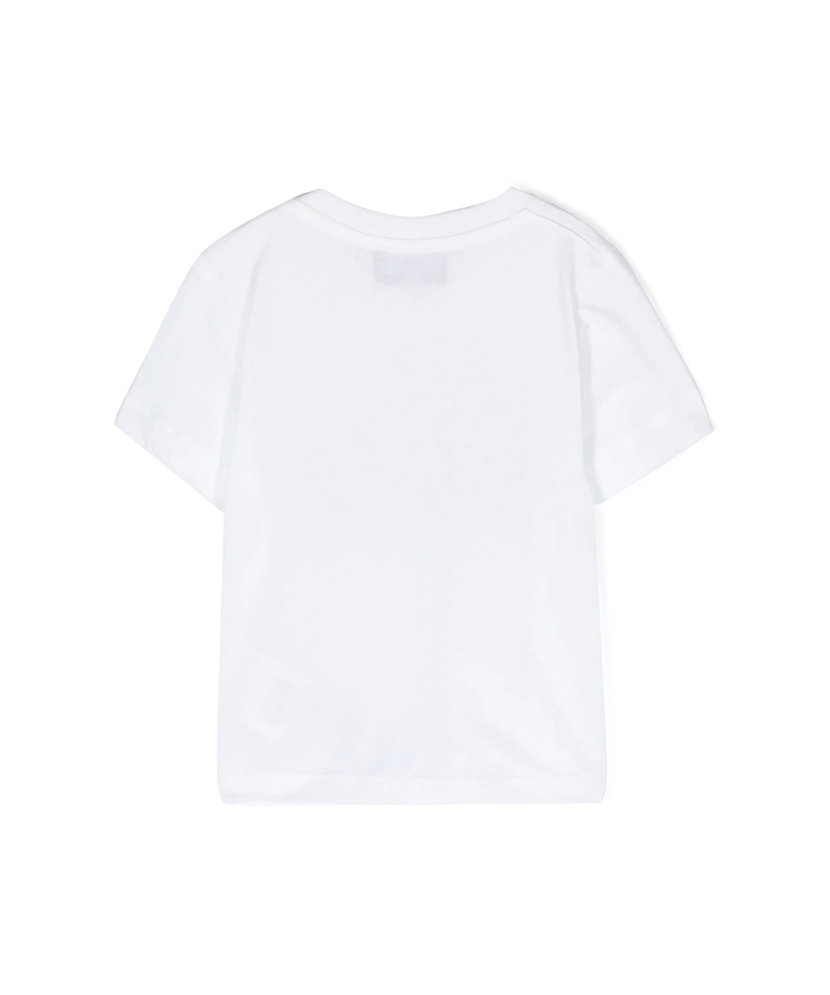 Moschino Kids T-Shirt Bianca con Motivo Teddy Bear