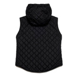 Dsquared2 Kids Piumino Smanicato Nero con Patch Logo Surf per Bambini