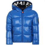 Piumino con Cappuccio SAVE THE DUCK per Bambini: Stile Imbottito e Logo Distintivo in Turchese