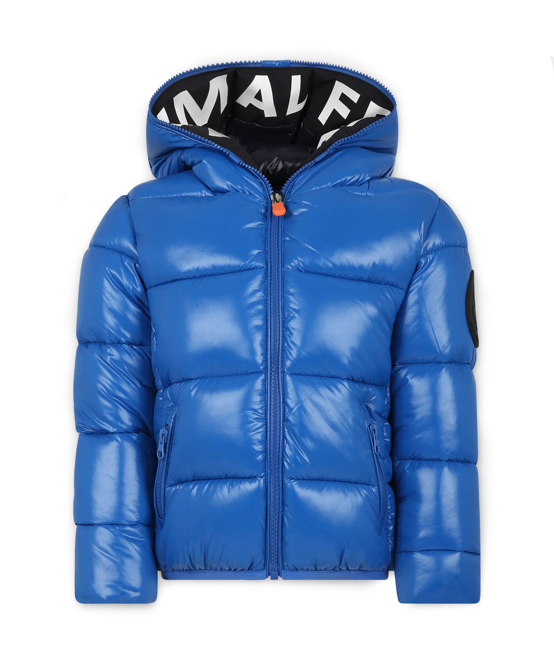 Piumino con Cappuccio SAVE THE DUCK per Bambini: Stile Imbottito e Logo Distintivo in Turchese