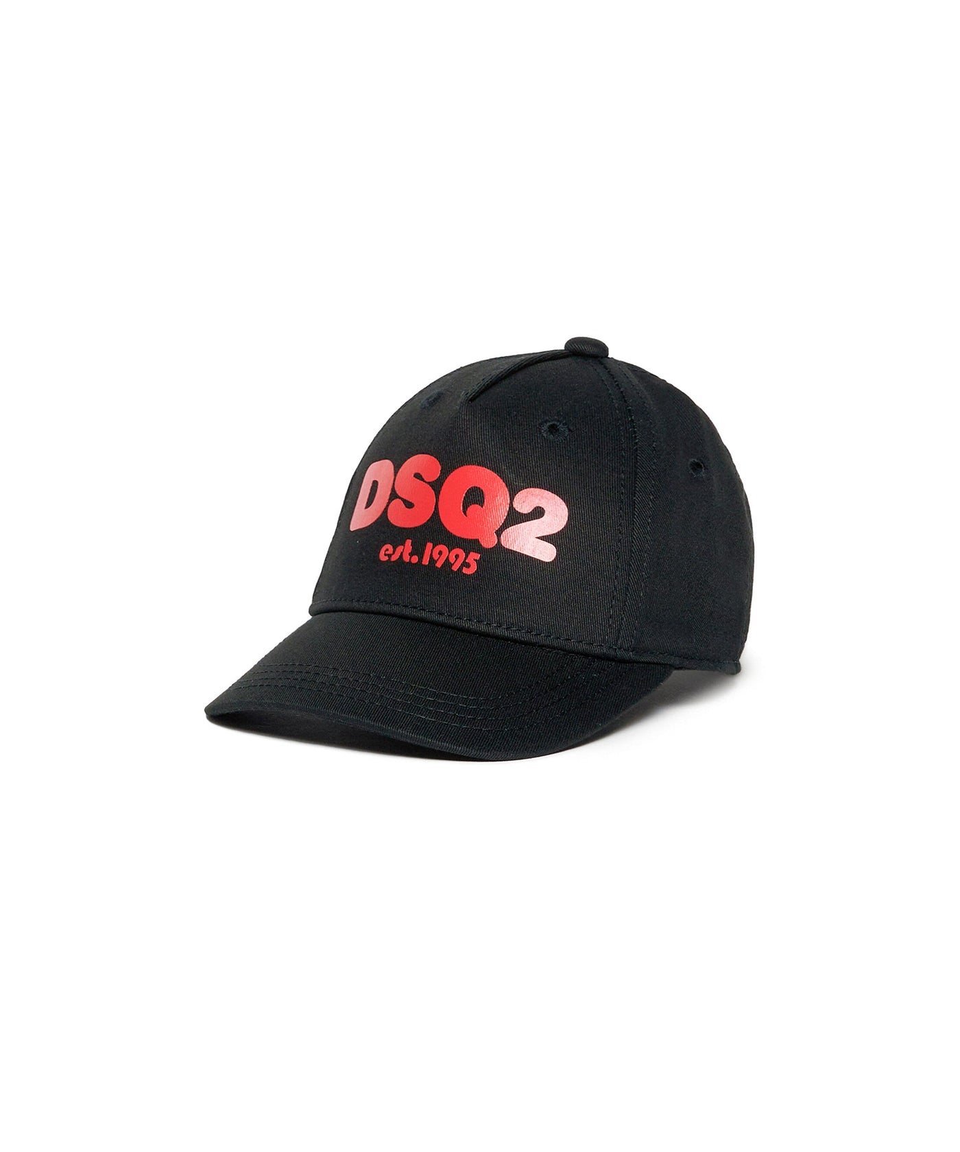 Dsquared2 Kids Cappello Nero con Visiera per Neonati