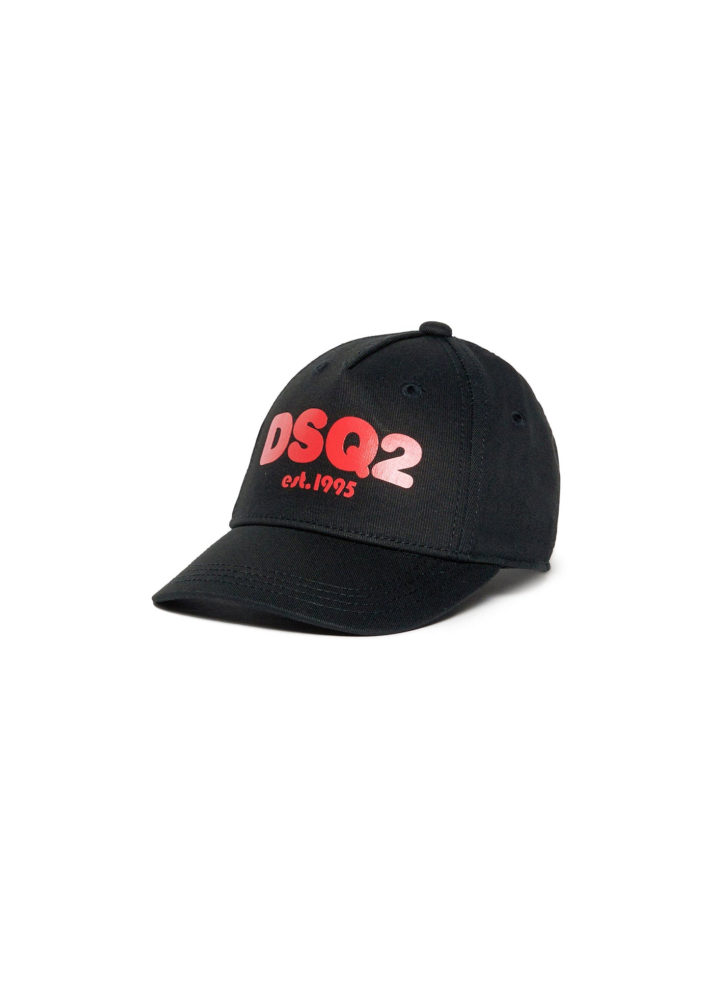 Dsquared2 Kids Cappello Nero con Visiera per Neonati