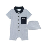 Boss Kids Pagliaccetto con Cappelllino a Righe