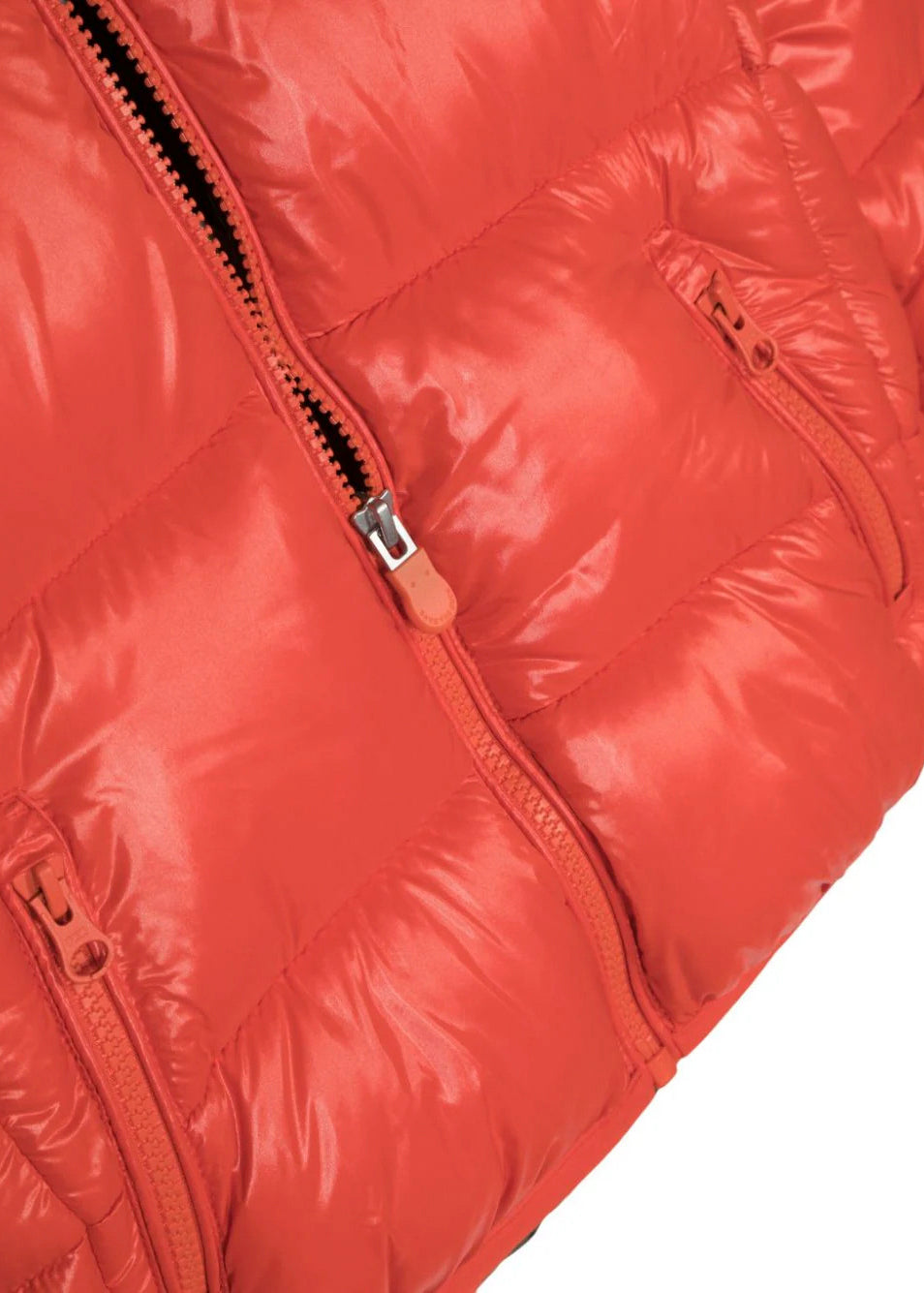 Piumino con Cappuccio SAVE THE DUCK per Bambini: Stile Imbottito e Logo Distintivo in Rosso