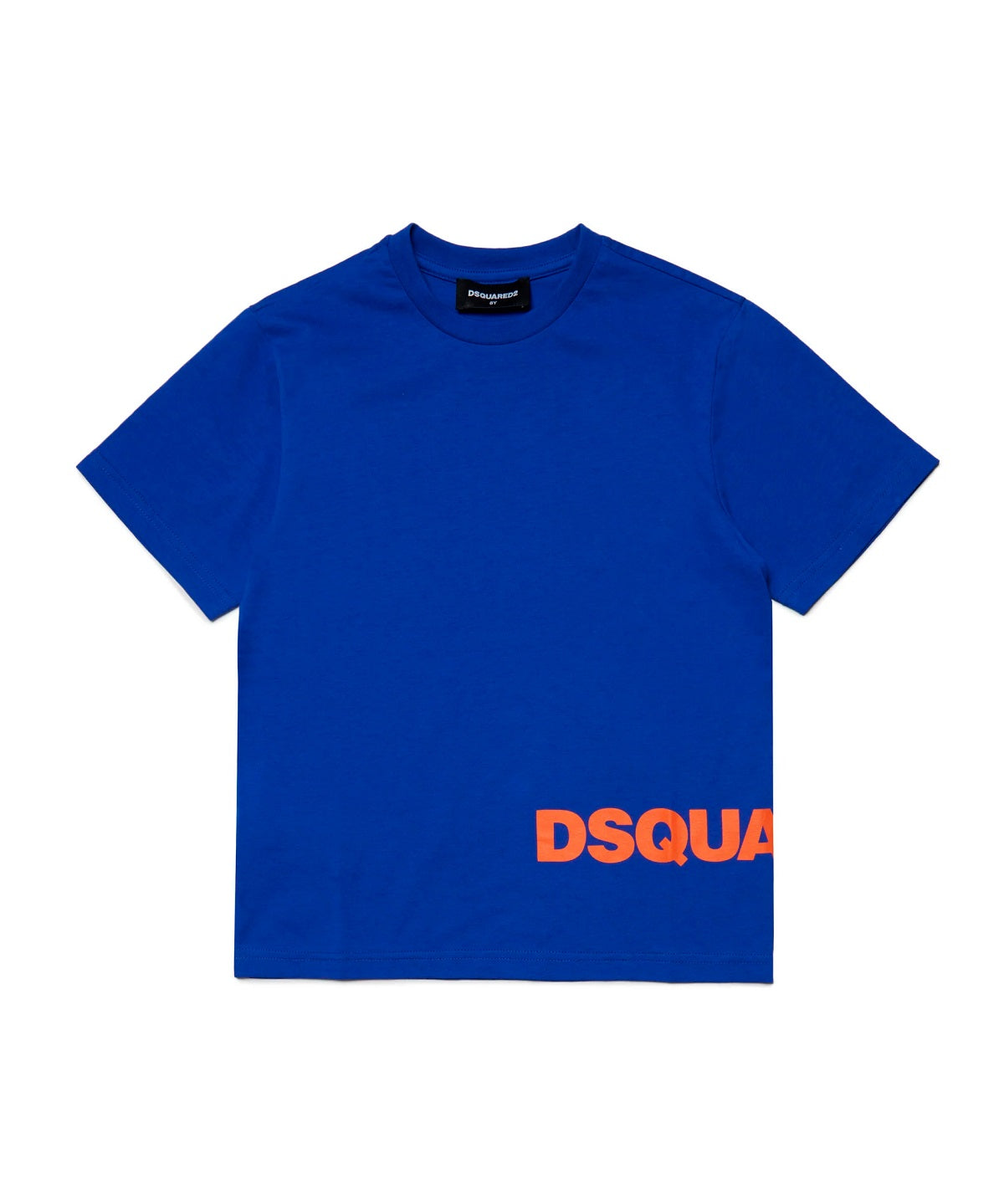 Dsquared2 Kids T-shirt Blu con Logo a Contrasto