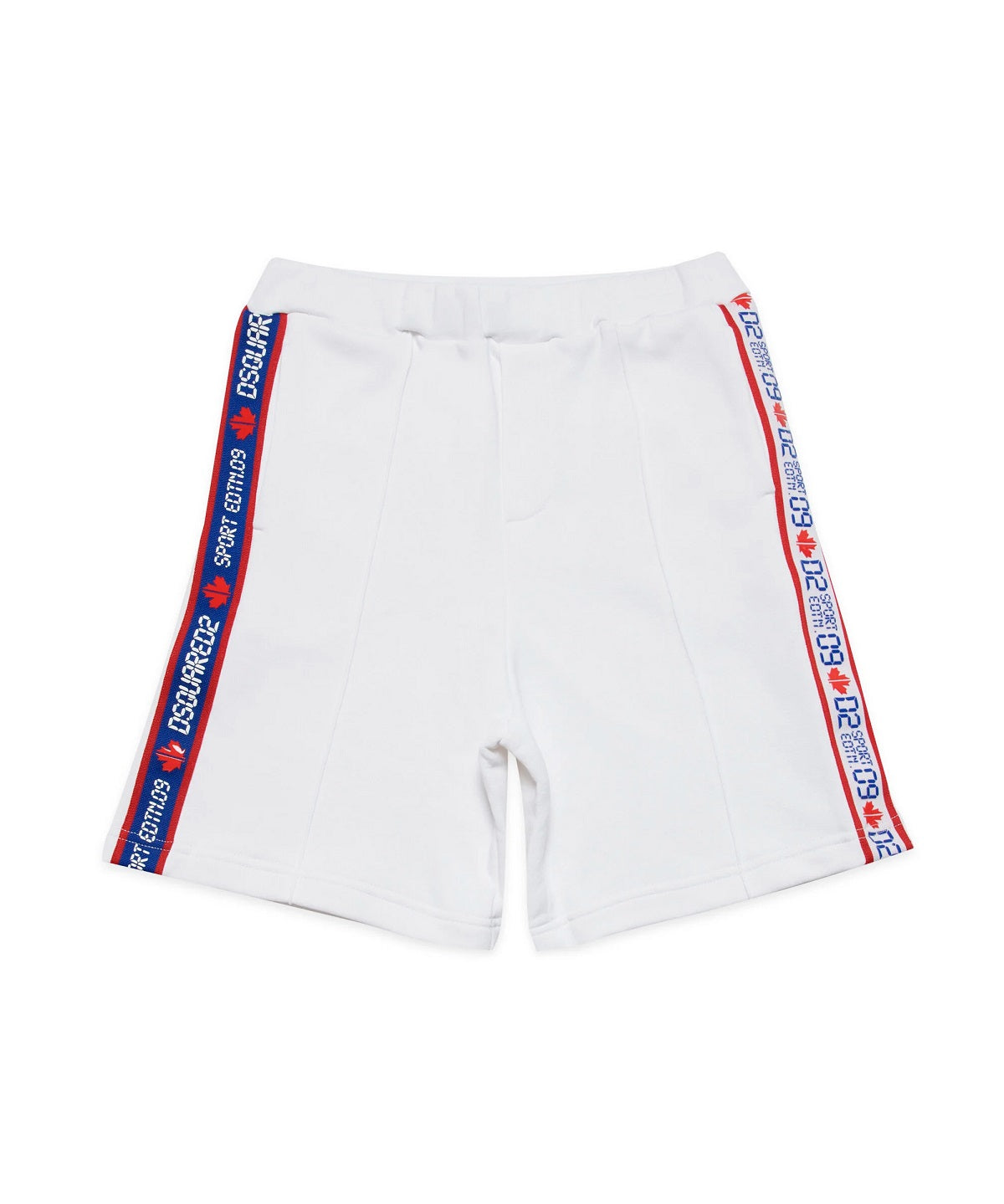 Dsquared2 Kids Short Bianco con Banda Logata