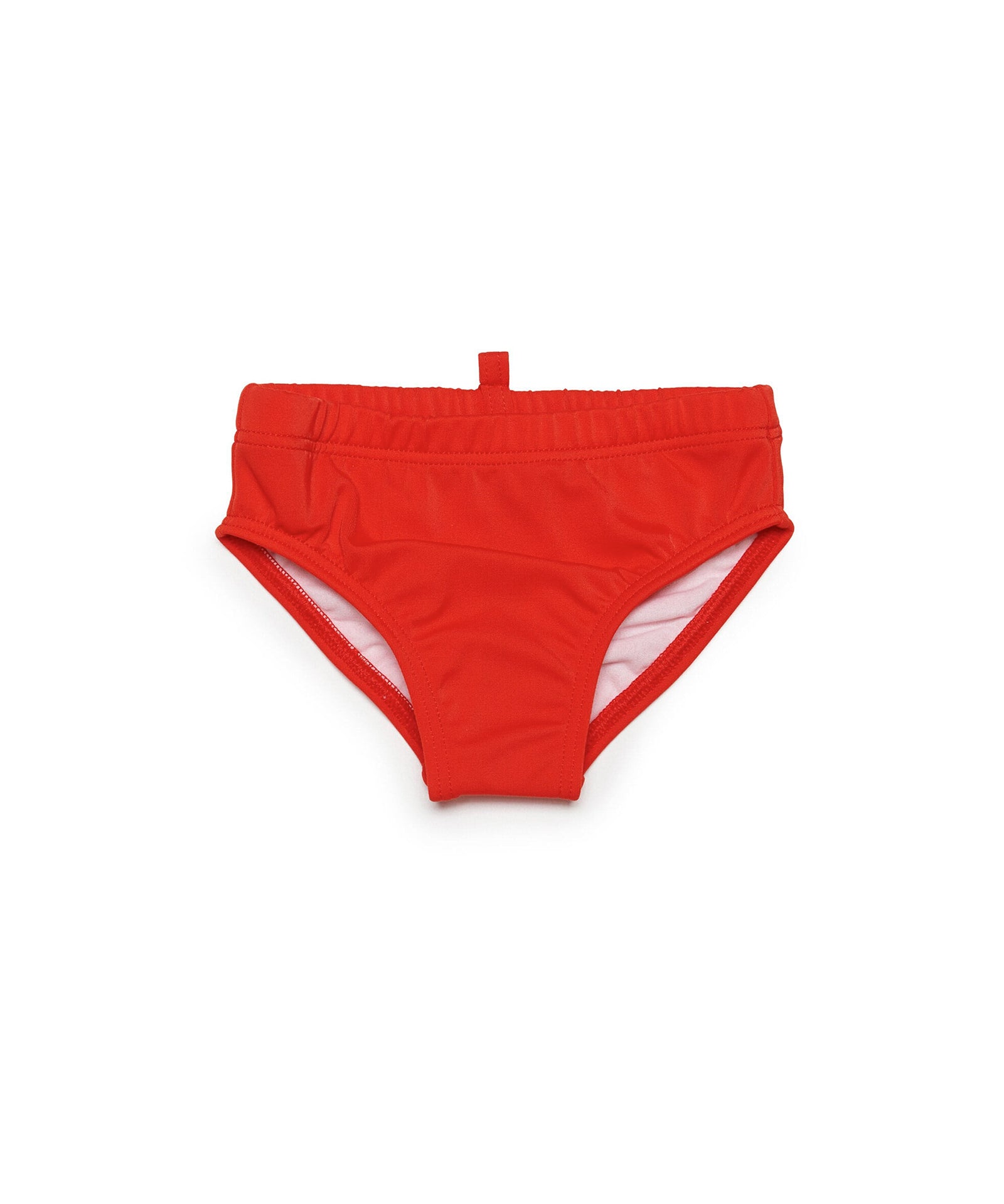 Dsquared2 Kids Costume Slip Rosso con Grafica Beach per Neonati