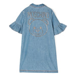 Moschino Kids Abito di Jeans con Decorazione Teddy Bear