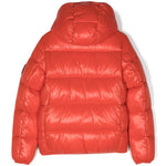 Piumino con Cappuccio SAVE THE DUCK per Bambini: Stile Imbottito e Logo Distintivo in Rosso