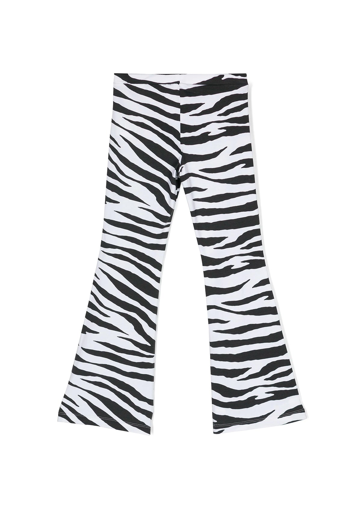 Moschino Kids Pantalone a Zampa Zebrato per Bambine