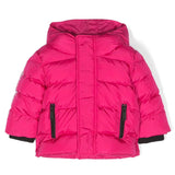 Piumino Imbottito DSquared2 Kids Fucsia | Design Imbottito | Logo sulla Manica | Chiusura con Zip | Cappuccio Classico