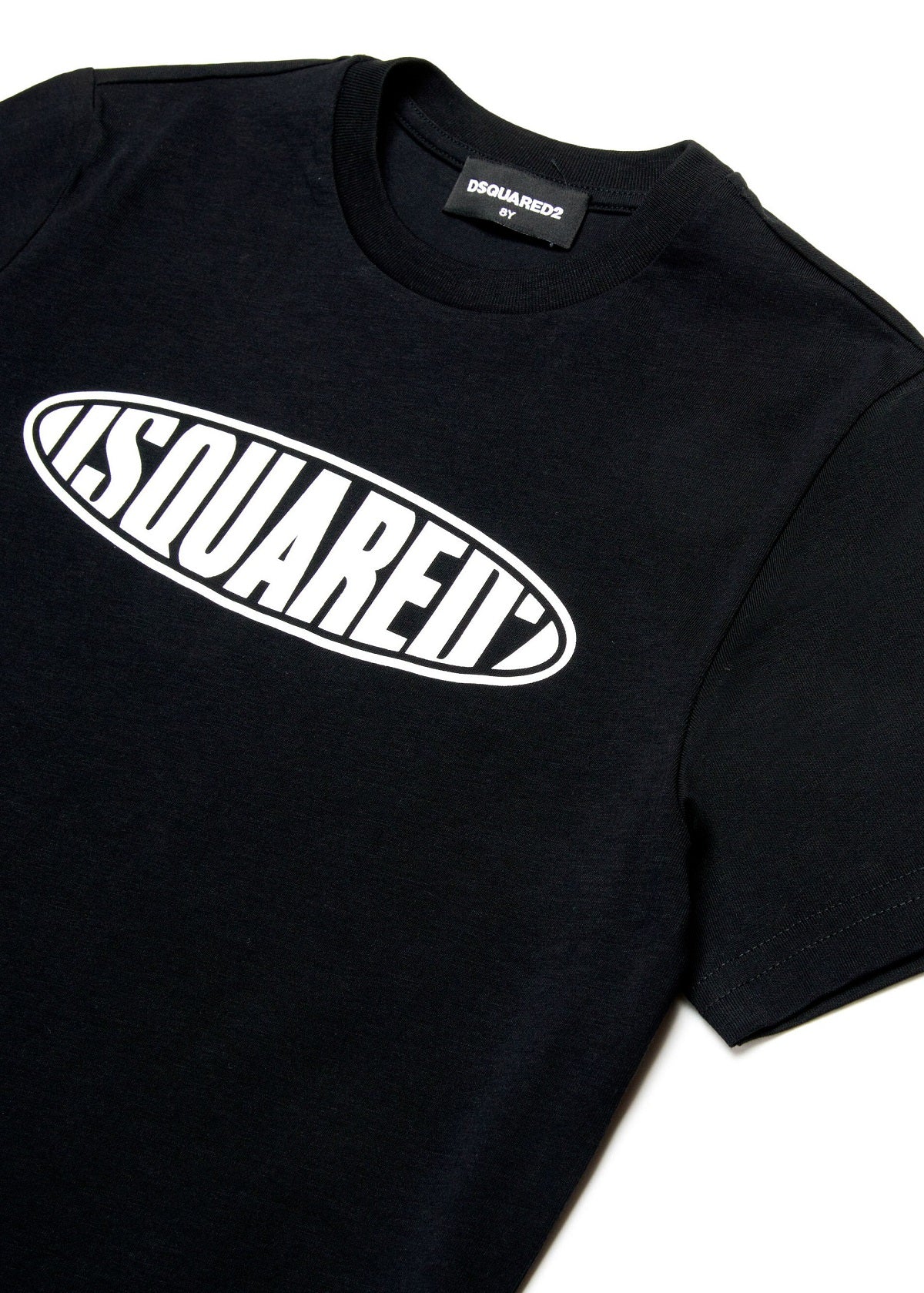 Dsquared2 Kids T-Shirt Nera con Logo Surf