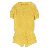 Elisabetta Franchi La Mia Bambina Completo Cedro Short e Maglia per Neonate