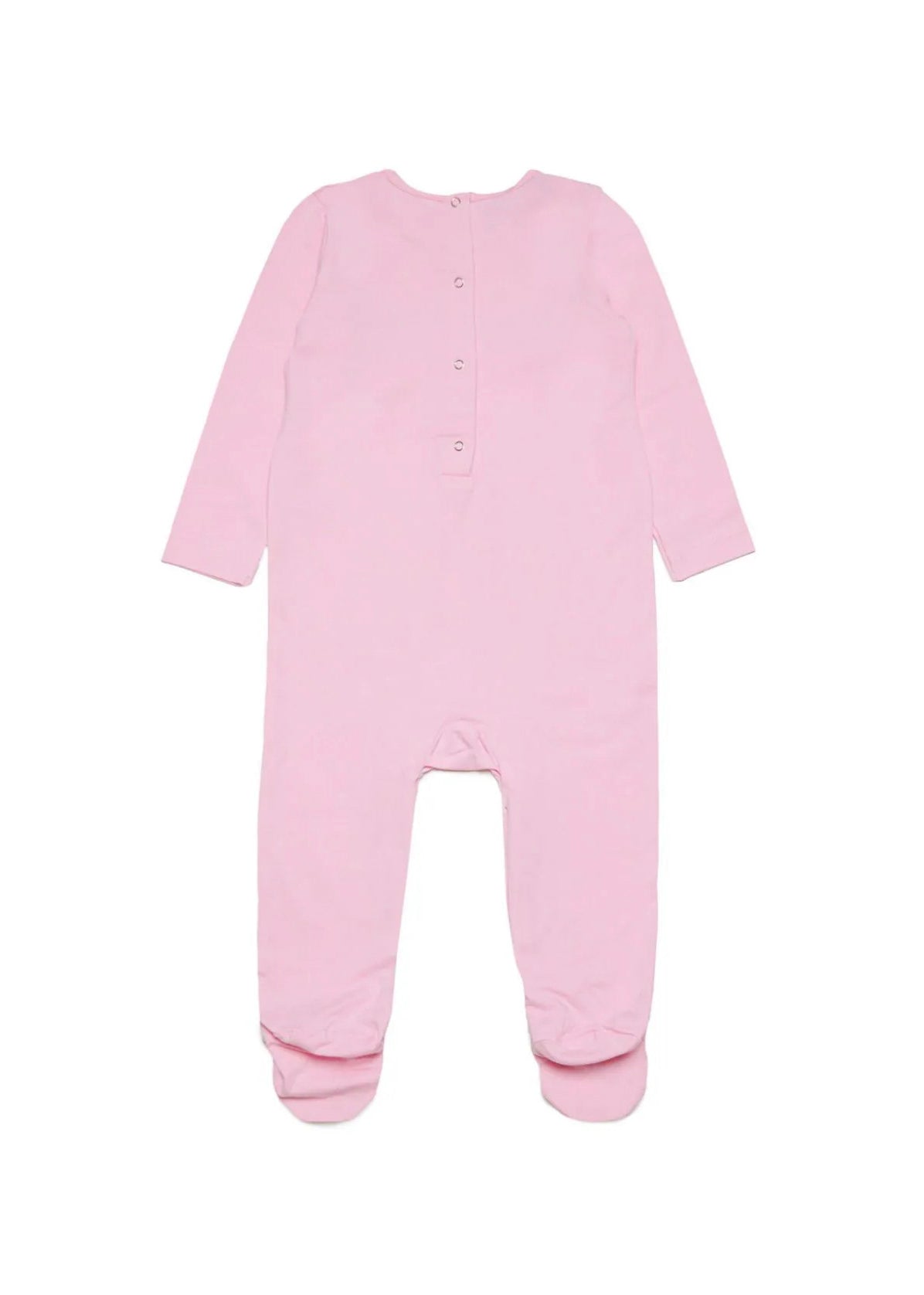 Pigiama DSquared2 Kids Rosa Chiaro con Stampa Logo | Maniche Lunghe | Chiusura con Bottoni a Pressione