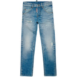 Dsquared2 Kids Jeans Chiaro Skinny con Rotture per Bambini