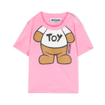 Moschino Kids T-Shirt Rosa Teddy Bear per Neonate