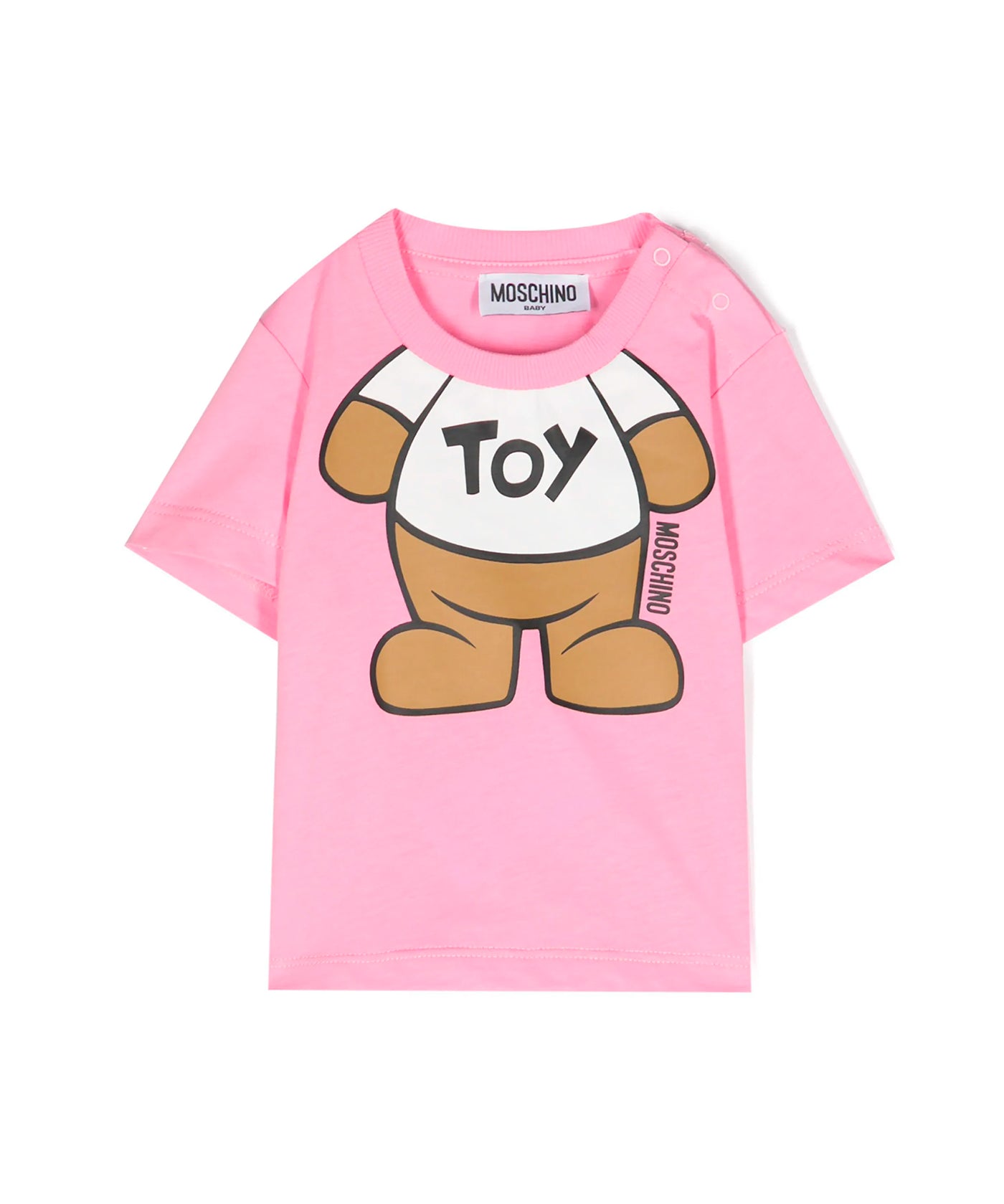 Moschino Kids T-Shirt Rosa Teddy Bear per Neonate