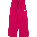 Pantaloni a Palazzo MSGM Kids | Fucsia con Logo | Stile e Comfort per Bambine