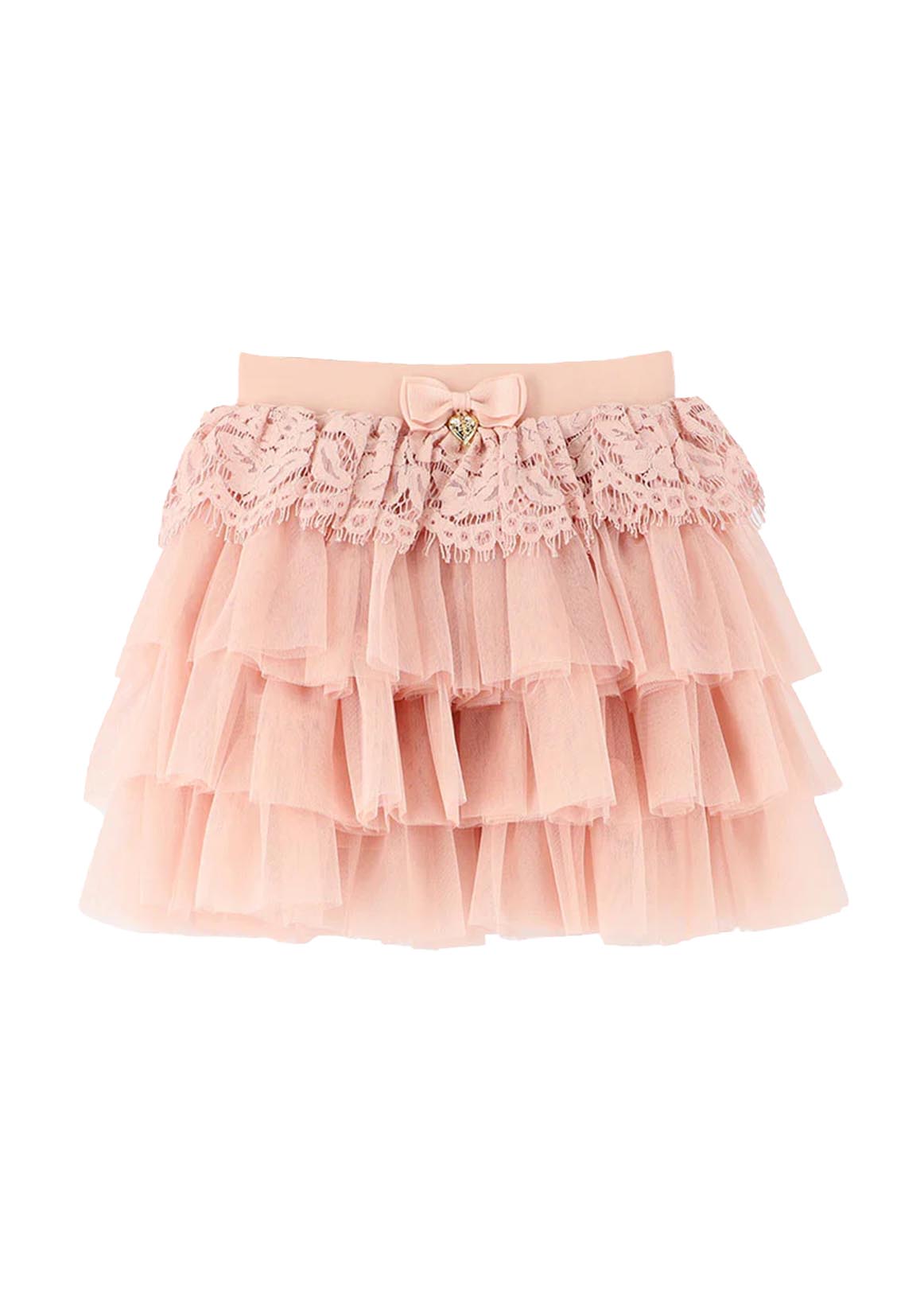 Angel's Face Little Girl Pink Skirt