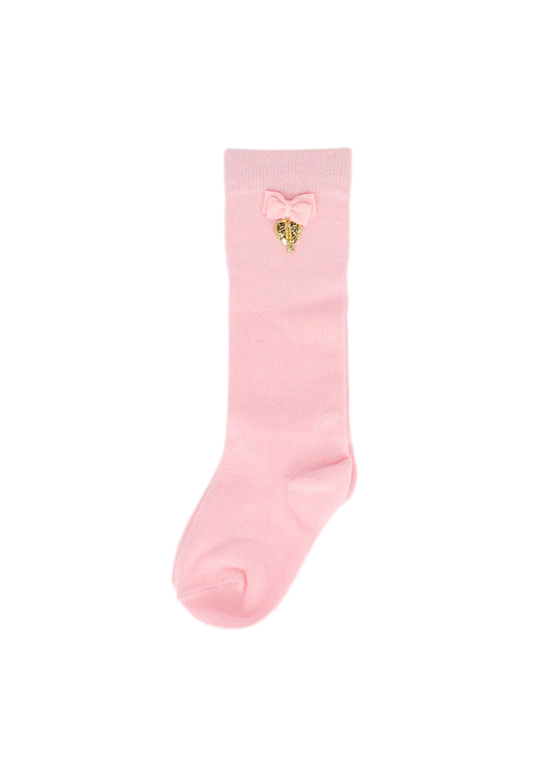 Angel's Face Girl Pink Sock