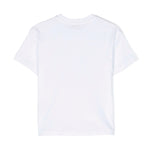 Msgm Kids T-Shirt Bianca con Applicazione per Bambine