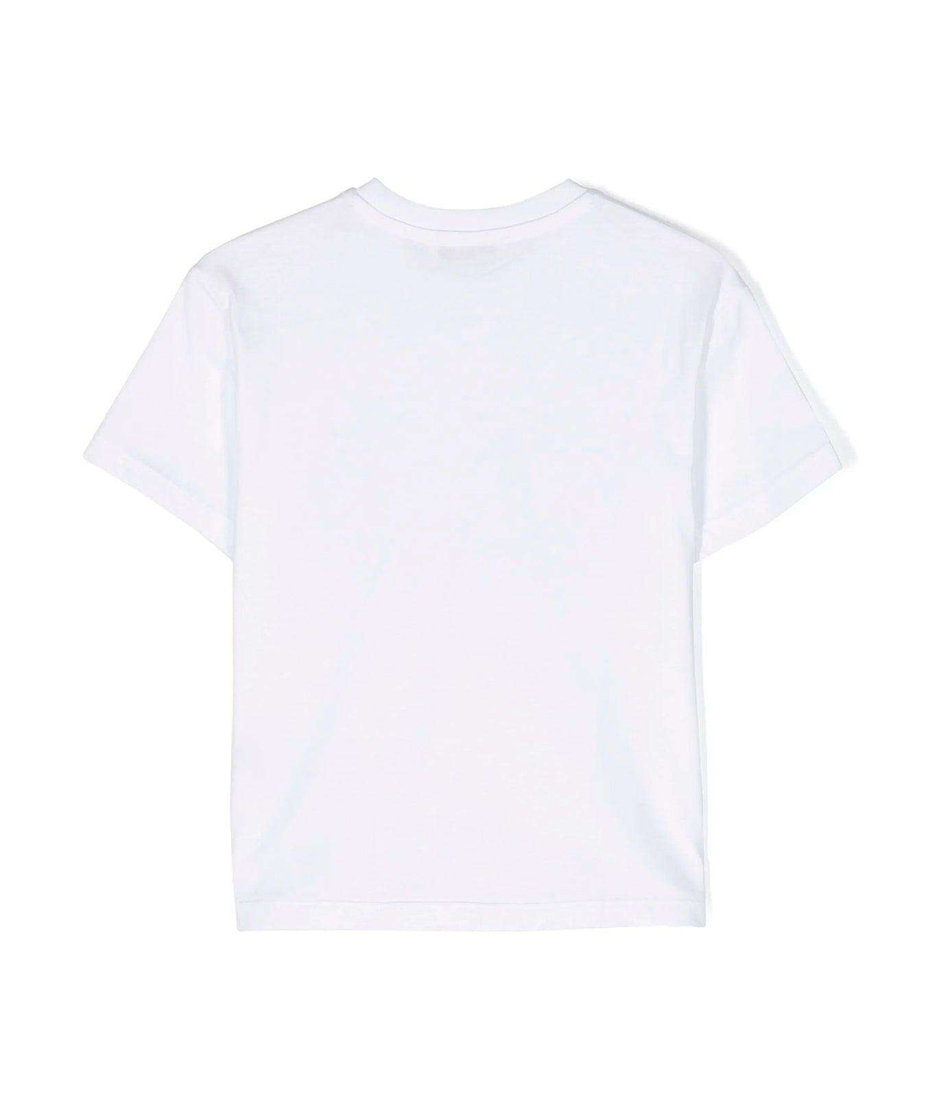 Msgm Kids T-Shirt Bianca con Applicazione per Bambine