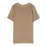 -shirt a Maniche Corte DSquared2 Kids Beige con Stampa Logo DSquared2 Milano | Cotone | Look Casual per Neonati